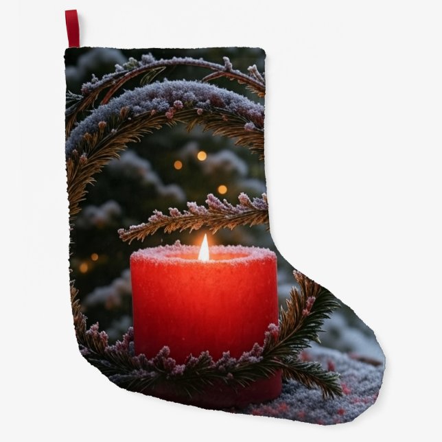 Calcetín Navideño Grande Christmas Stocking (Anverso)