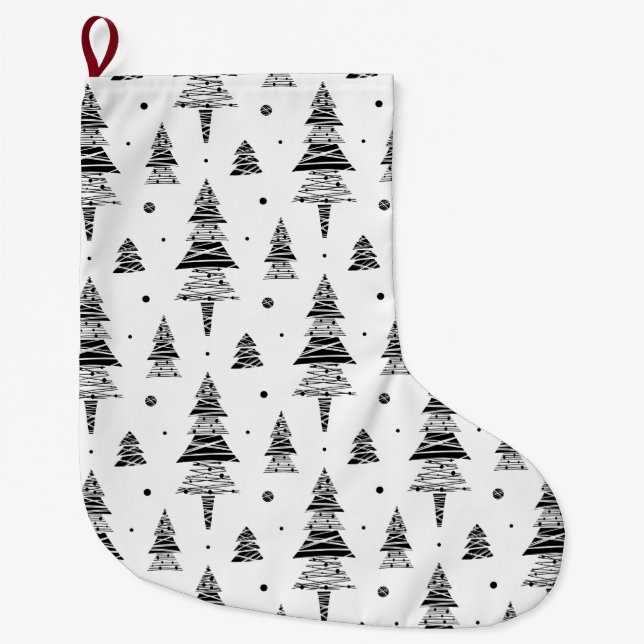 Calcetín Navideño Grande Christmas tree (Anverso)