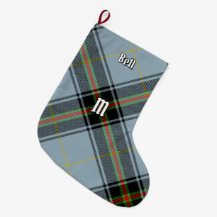 Calcetín Navideño Grande Clan Bell Tartan