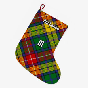 Calcetín Navideño Grande Clan Buchanan Tartan