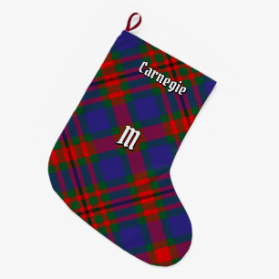 Calcetín Navideño Grande Clan Carnegie Tartan
