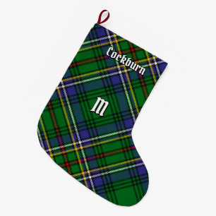 Calcetín Navideño Grande Clan Cockburn Tartan