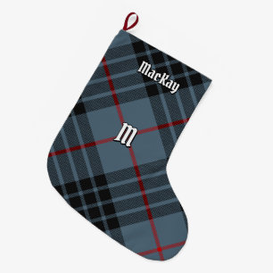 Calcetín Navideño Grande Clan MacKay Blue Tartan