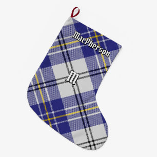 Calcetín Navideño Grande Clan MacPherson Blue Dress Tartán