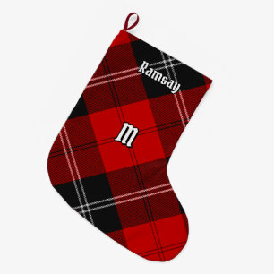 Calcetín Navideño Grande Clan Ramsay Red Tartan