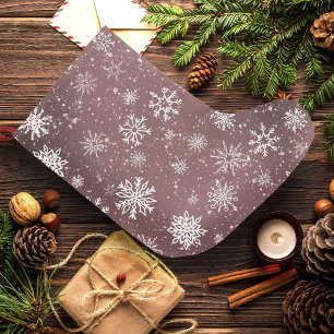 Calcetín Navideño Grande Cojines de Nieve Rosados