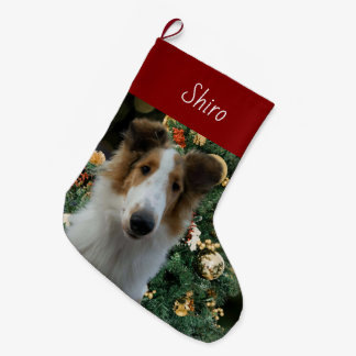 Calcetín Navideño Grande Collie Navidades Stocking
