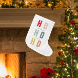 Calcetín Navideño Grande Coloridos Navidades de HOHO | Felices fiestas<br><div class="desc">Coloridos Navidades de HOHO | Felices fiestas</div>