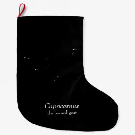 Calcetín Navideño Grande Constelación de Capricornus