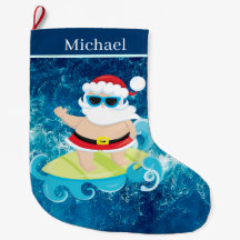 cool Beach surf Santa Small 