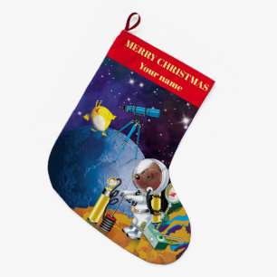 Calcetín Navideño Grande cosmos