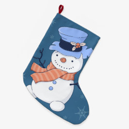 Calcetín Navideño Grande Cute Snowmen