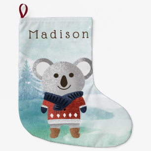 Calcetín Navideño Grande Cute Sweatered Koala
