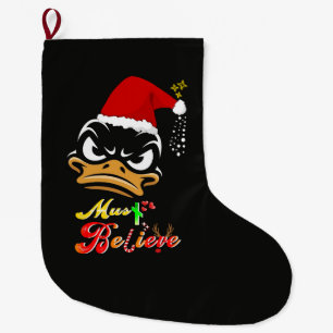Calcetín Navideño Grande Debes Creer Navidad