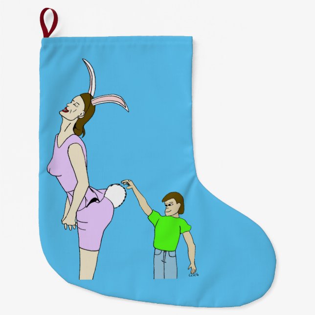 Calcetín Navideño Grande demasiado difuso (Anverso)