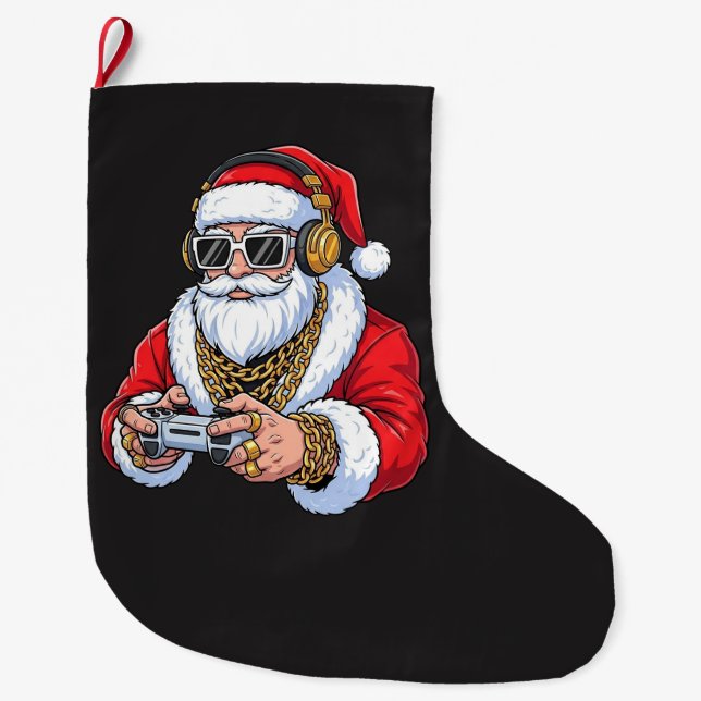Calcetín Navideño Grande Día festivo (Anverso)
