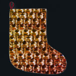 Calcetín Navideño Grande Diamantes, elegantes gemas púrpura vintage<br><div class="desc">Antiguo brillo de Hollywood y glamour -elegantes diamantes amarillo naranja, patrón de piedra gemela. ¡Una gran idea de regalo para las vacaciones de los Navidades, los cumpleaños o simplemente porque ella es maravillosa! - Dé este moderno, fabuloso, moderno, moderno, divertido, brillante y glamuroso equipaje a tu persona favorita. El texto...</div>