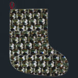 Calcetín Navideño Grande Diamantes, elegantes piedras preciosas<br><div class="desc">Antiguo brillo de Hollywood y diamantes elegantes de glamour, patrón de piedra gemela. ¡Una gran idea de regalo para las vacaciones de los Navidades, los cumpleaños o simplemente porque ella es maravillosa! - Dé este moderno, fabuloso, moderno, moderno, divertido, brillante y glamuroso equipaje a tu persona favorita. El texto se...</div>