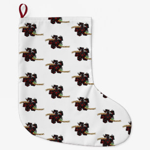 Calcetín Navideño Grande Diseño de dados de moda