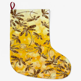 Calcetín Navideño Grande Dragonfly Sunshine
