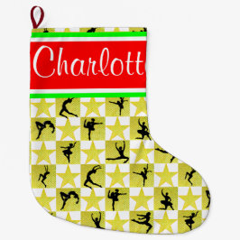 CALCETÍN NAVIDEÑO GRANDE EL BAILADOR DE LA ESTRELLA DEL ORO PERSONALIZÓ A N