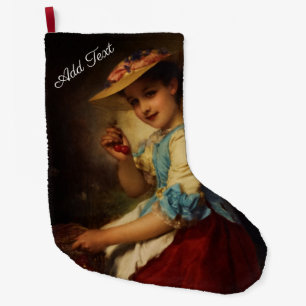 Calcetín Navideño Grande El Chica de cerezos por Adolphe Piot