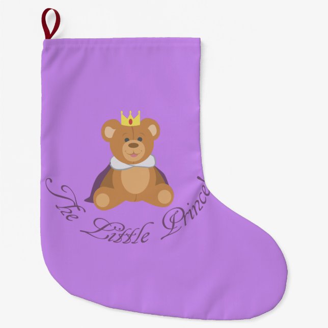 Calcetín Navideño Grande El Principito (Anverso)