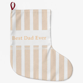 Calcetín Navideño Grande Elegante Personalizado Mejor Papá del Mundo con Ra