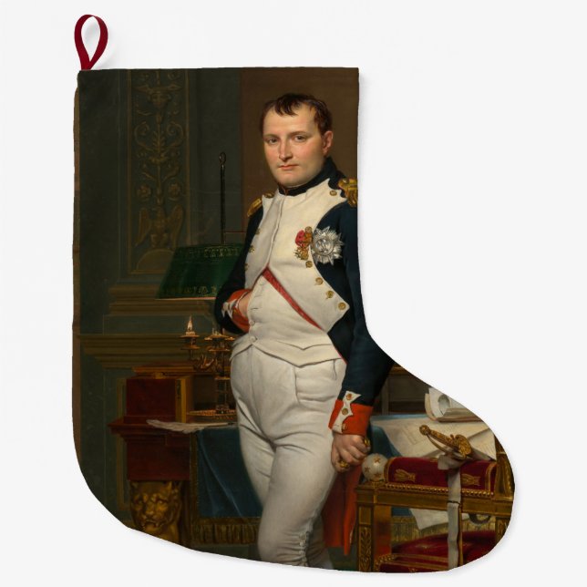 Calcetín Navideño Grande Emperador Napoleón Bonaparte en las Tullerías (Anverso)
