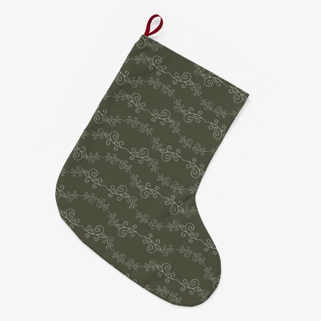 Calcetín Navideño Grande estampado de SWIFT (Frente (Colgado))