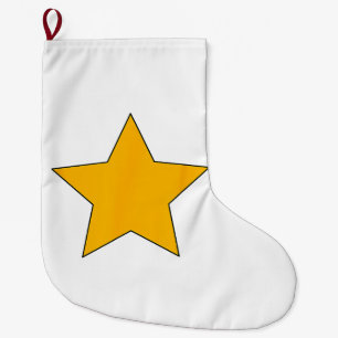 Calcetín Navideño Grande Estrella amarilla