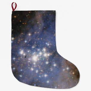 Calcetín Navideño Grande Estrellas de diamante en la nebulosa de Carina Hub