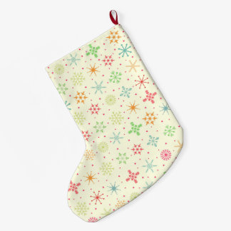 Calcetín Navideño Grande Estrellas retro