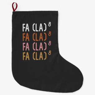 Calcetín Navideño Grande FA (LA)8 Matemáticas divertidas y nerds