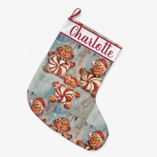 Calcetín Navideño Grande Familia Cookie