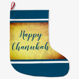 Calcetín Navideño Grande Feliz Chanukah