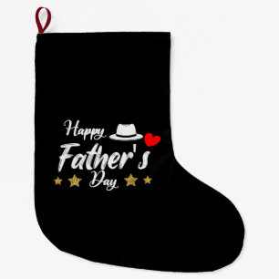 Calcetín Navideño Grande Feliz Día del Padre 2025 camiseta para el abuelo m