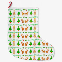 Calcetín Navideño Grande Feliz Navidad