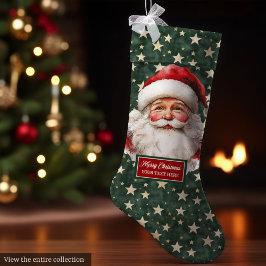 Calcetín Navideño Grande Feliz Navidad personalizada