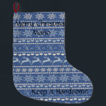 Calcetín Navideño Grande Feliz Navidad, reno crujiente, guárdelo<br><div class="desc">Inicio > Decoración del Hogar > Decoración de Navidades > Existencias</div>