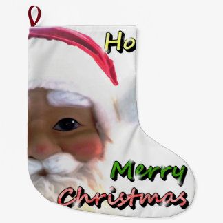 Calcetín Navideño Grande Feliz Navidad Santa Claus