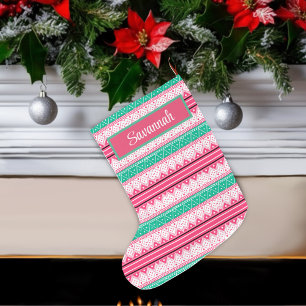 Calcetín Navideño Grande Feliz Navidad y deseos de suéter feo