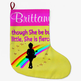 CALCETÍN NAVIDEÑO GRANDE FIERCE BALLERINA NAVIDADES PERSONALIZADOS ALMACENA