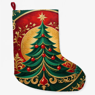 Calcetín Navideño Grande Fiestas navideñas