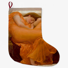 Calcetín Navideño Grande Flaming June (por Frederic Leighton)