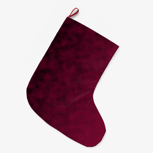Calcetín Navideño Grande Flor Aplastada (Frente (Colgado))