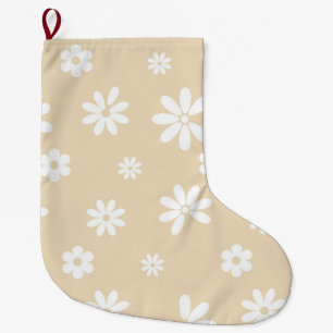Calcetín Navideño Grande Flores y Pétalos 7