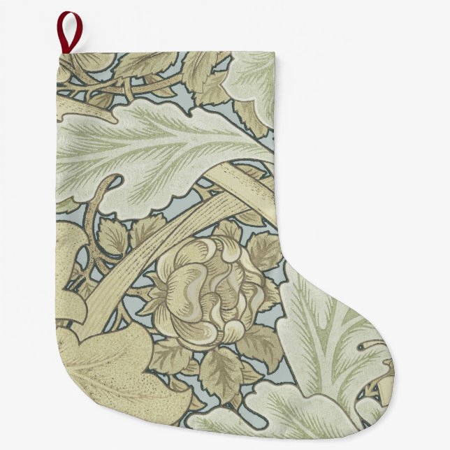 Calcetín Navideño Grande Fondo de escritorio William Morris St James Acanth (Anverso)
