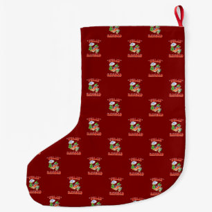 Calcetín Navideño Grande Funny Feliz Navidad Navidad Chili