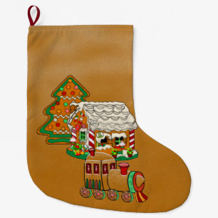 Calcetín Navideño Grande Ginger Town